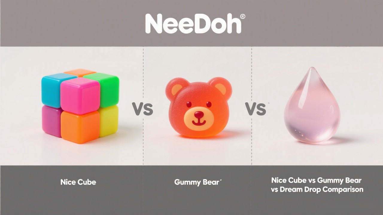NeeDoh Nice Cube vs Gummy Bear vs Dream Drop: Which Should You Buy?